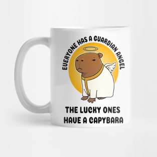 Everyone has a guardian angel the lucky ones have a Capbara Mug